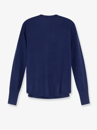 Aspesi Virgin Wool V-Neck Sweater - Navy
