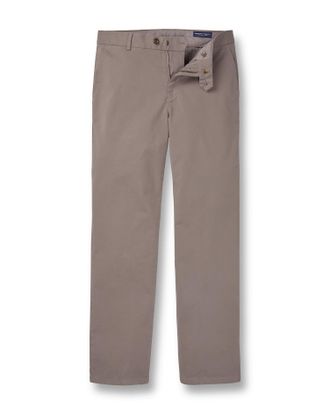 CHARLES TYRWHITT Casual Stretch Chinos - Taupe Size 30/30 by Charles Tyrwhitt