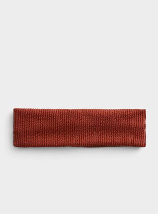 Simons Womens Wavy texture wide headband