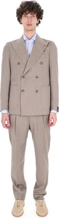 Tagliatore Abito Resca - Heren - Business pakken - Grijs - M - Wol - Kostuums