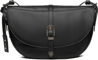 Nero Giardini Italiaanse Stijl Crossbody Tas - Dames - Schoudertassen - Zwart - ONE Size - Leer - Tassen