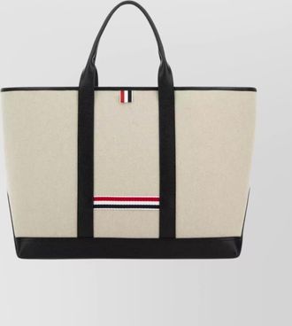 Thom Browne canvas shoulder bag