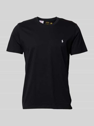 Ralph Lauren T-Shirt mit Logo-Stitching in Black, Gr&ouml;&szlig;e S