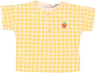 Bobo Choses Bobo sceglie la camicetta in tessuto Vichy Pixel Fragola