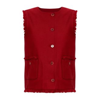 Max Mara Vests, female, Red, Size: 2XS Sumero Vest