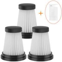 OEM Zvd 3 Filtros + 1 Cepillo De Limpieza Compatible Con Aspiradoras Inal&aacute;mbricas Moosoo K12, K12 Pro Y K13, Accesorios De Filtro - Crezuo