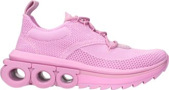 Ferragamo Sneakers Nima Knit Damens Stoff Rosa/Blase
