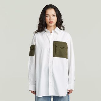 G-Star Multipocket Longsleeve Overhemd - Wit - Dames