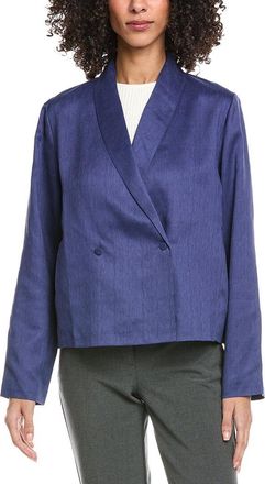Eileen Fisher Eileen Fisher Shawl Collar Linen & Silk-Blend Jacket