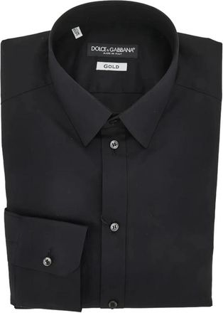 Dolce & Gabbana Formele Overhemd - Heren - Zakelijke Overhemden - Zwart - 3XL - Overhemden