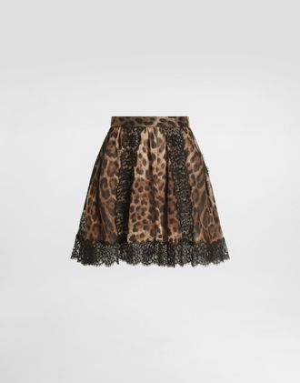 Dolce & Gabbana Leo-print Chiffon Skirt - Woman Skirts Animal Print 36