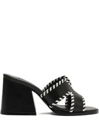 Schutz braided heeled mules - Black