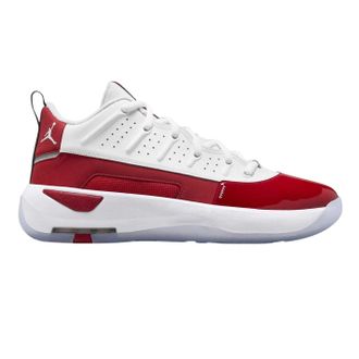 Nike Air Jordan Max Aura 7 leren basketbalschoenen voor heren (Wit, Rood)