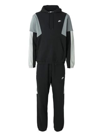 Nike hooded colourblock tracksuit - men - Cotton/Polyester - S - Black
