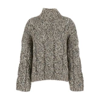Brunello Cucinelli Cable-knit High-neck Sweater