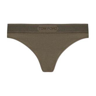 Tom Ford Koordjes met logo - Dames - Onderbroek - Groen - XS - Ondergoed