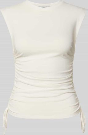 Topshop Tr&auml;gertop mit seitlichen Raffungen Modell GURI in Offwhite, Gr&ouml;&szlig;e XS