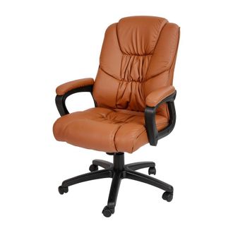Flash Furniture Fundamentals Big & Tall 400 lb. Rated Brown Swivel Office Chair with Padded Arms