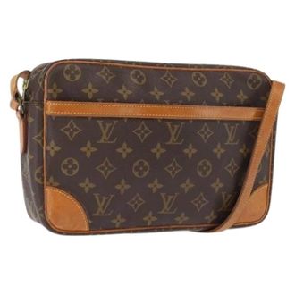 Louis Vuitton Pre-owned Cross Body Bags, female, Brown, Size: ONE SIZE Pre-owned Vintage Canvas Crossbody Bag