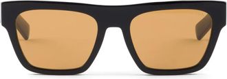 Prada Occhiali da sole squadrati con stampa - Nero