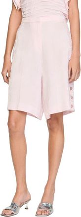 Sandro Floral jacquard Bermuda shorts in Pink at Nordstrom, Size 38 Eu