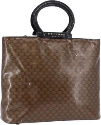 Celine Pre-owned Vintage Macadam Canvas Tote Bag - Dames - Vintage Shopper - Bruin - ONE Size - Vintage