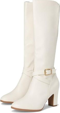 White Mountain Teals Womens Boots Ivory/Smooth : 7.5 B - Medium, Synthetic
