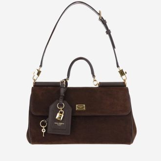 Dolce & Gabbana Borsa a mano media My Sicily in pelle scamosciata di Dolce & Gabbana