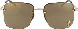 Saint Laurent Dames, Accessoires, Geel, Maat: 58 MM Nylon
