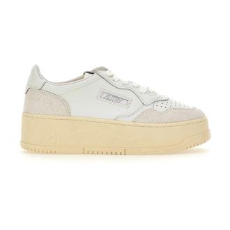 Autry Platform Low - Dames - Sneakers - Wit - 40 EU - Katoen - Schoenen