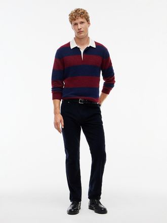 Tommy Hilfiger Mens Stretch Corduroy 5-Pocket Pant - Navy Blue - 30W x 30L