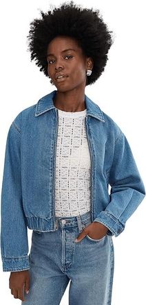 Levi's Laydown Collar Bomber Womens Jacket Medium Wash : SM, Cotton