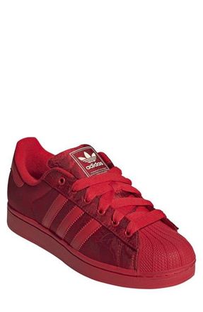 adidas Gender Inclusive Superstar II Sneaker in Scarlet/Better Scarlet/White at Nordstrom, Size 11.5 Womens