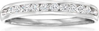 Ross-Simons Diamond Wedding Ring in 14kt White Gold