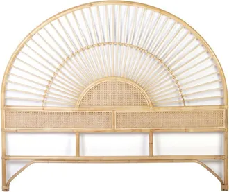 Moycor Cabecero de ratán beige, anch. 165 cm