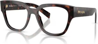 Prada Glasses, unisex, Brown, Size: 52 MM C06V Vista Oval Frame