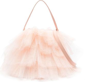 Simone Rocha Mini Frilly Tutu Tote Bag - Womens - Polyester/Calf Leather