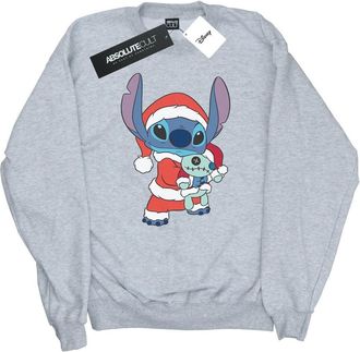 Disney Heren Lilo en Stitch Kerst Sweatshirt (Sportgrijs)