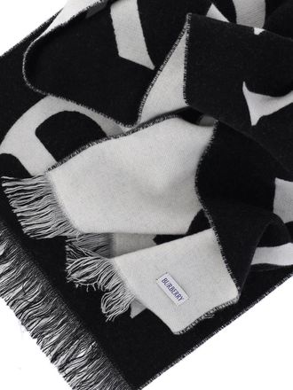 Burberry Womens Scarfs Black Wool