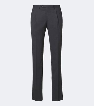 Canali Pantalones slim en mezcla de lana