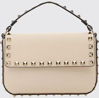 Valentino Garavani Borsa a mano mini Rockstud in pelle di vitello con borchie