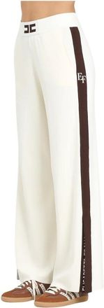 Elisabetta Franchi Mujer, Pantalones, Beige, Talla: L