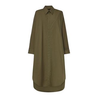 Frankie Shop Shirt Dresses, female, Green, Size: XS Bloom Cotton Shirt Dress