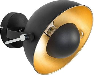 Beliani Wall Lamp THAMES Metal Black