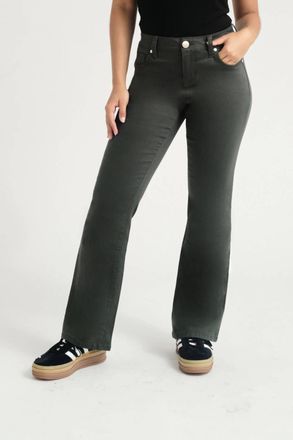 1822 Denim Petit Luxe Slim Boot Cut Jean In Forest Green