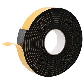 vidaXL Cinta De Espuma Autoadhesiva 10 Pcs Negro 30mm X 5m Espuma Cr Vidaxl