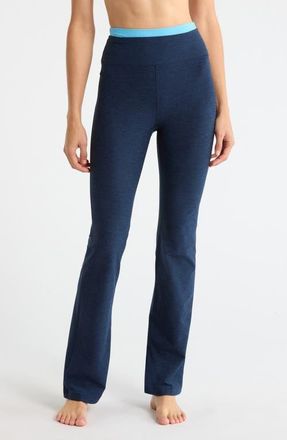 Beyond Yoga Space Day Layered Bootcut Pants in Nocturnal Navy at Nordstrom, Size Large