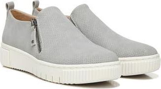 Naturalizer Turner Perforated Slip-On Sneaker - Wide Width Available in Stone at Nordstrom Rack, Size 5.5