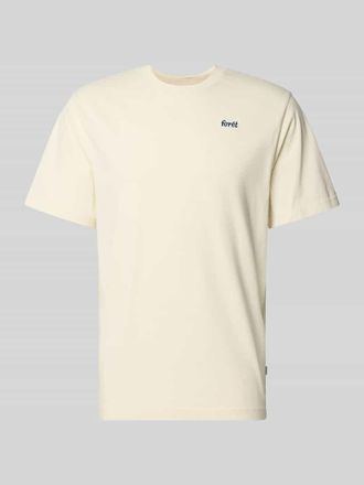For&eacute;t T-Shirt aus Escorial Wolle mit Logo-Stitching Modell FIN in Offwhite, Gr&ouml;&szlig;e XL