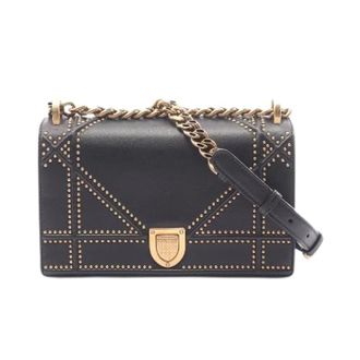 Dior Pre-owned Diorama Leren Schoudertas - Dames - Pre-owned - Zwart - Maat: ONE Size Leer